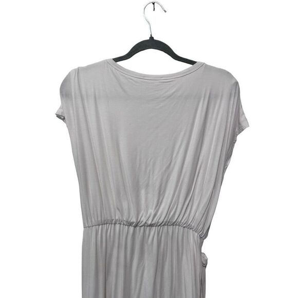 Lovers And Friends Short Sleeves Tie Knot Wrap Style Dress White Size Medium - Picture 3 of 9